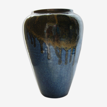 Flamed ceramic vase Jean Cacheleux