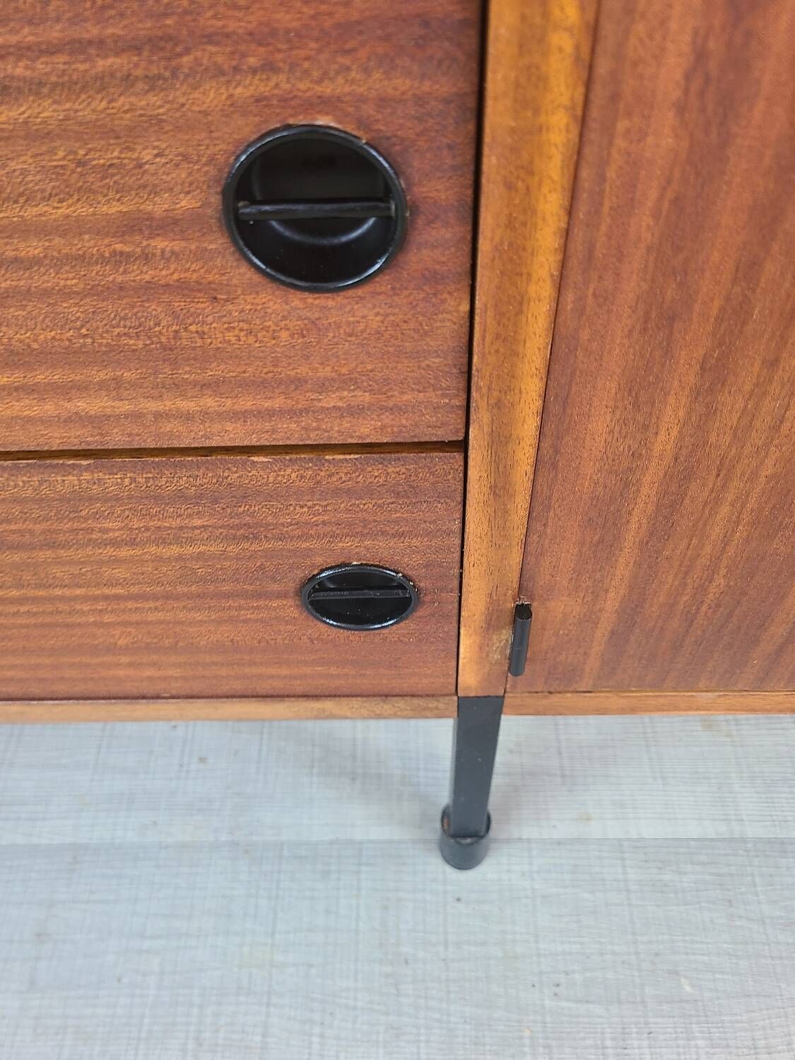 Vintage ARP Minvielle edition teak sideboard, Guariche design, 1960