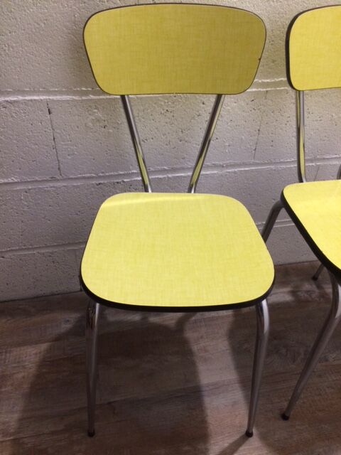 Yellow formica chairs