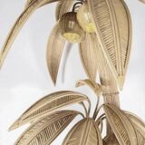 Large rattan “coconut/palm tree” floor lamp