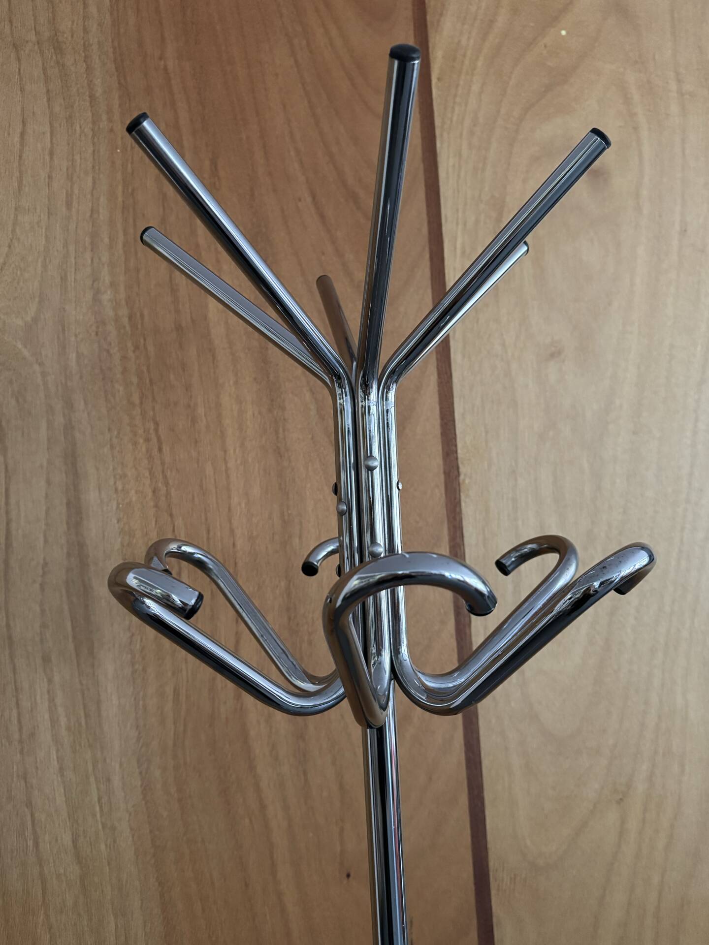 Portemanteau perroquet métal chromé