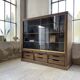 XXL oak display cabinet furniture