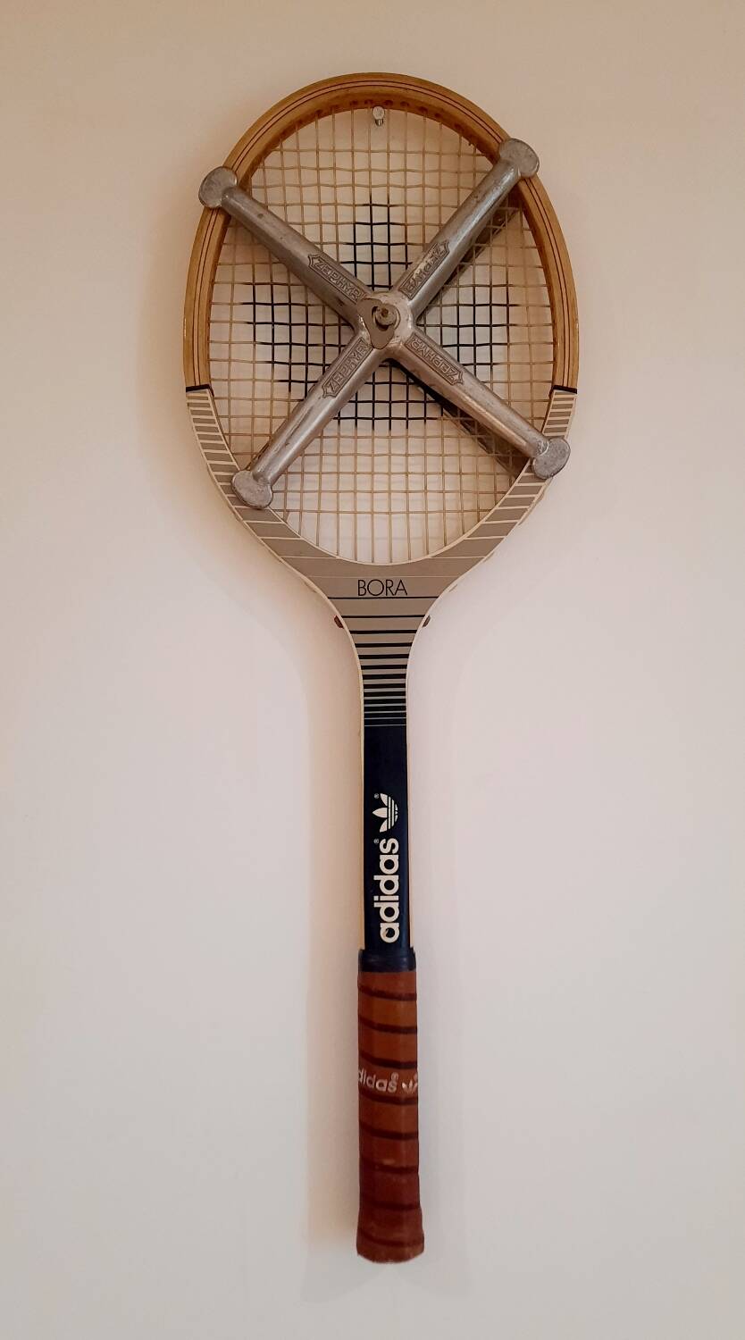 Adidas vintage wooden racket
