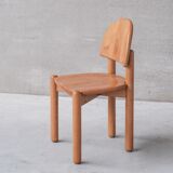 Pine mid-century dining chairs