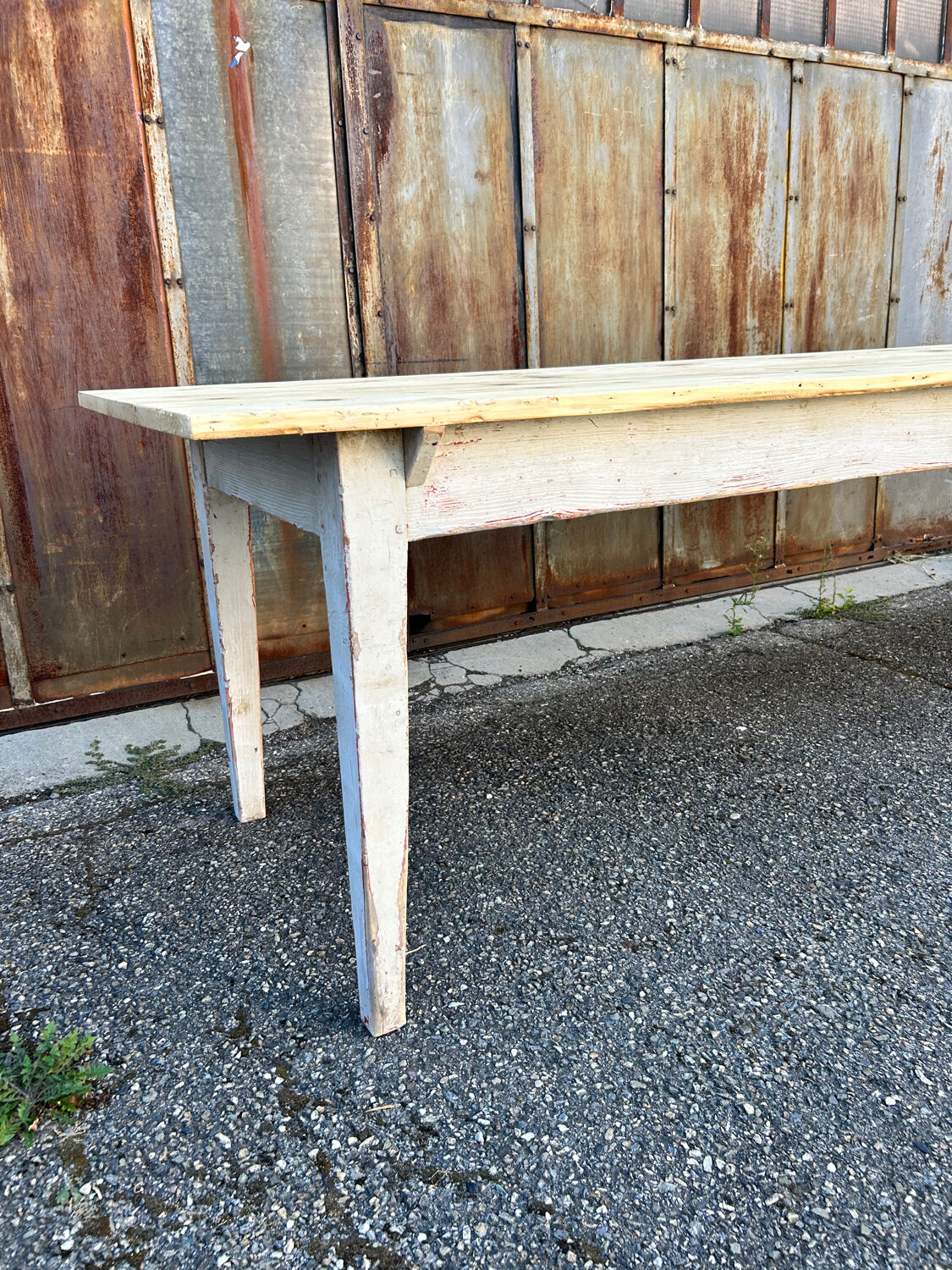 Large workshop farmhouse table