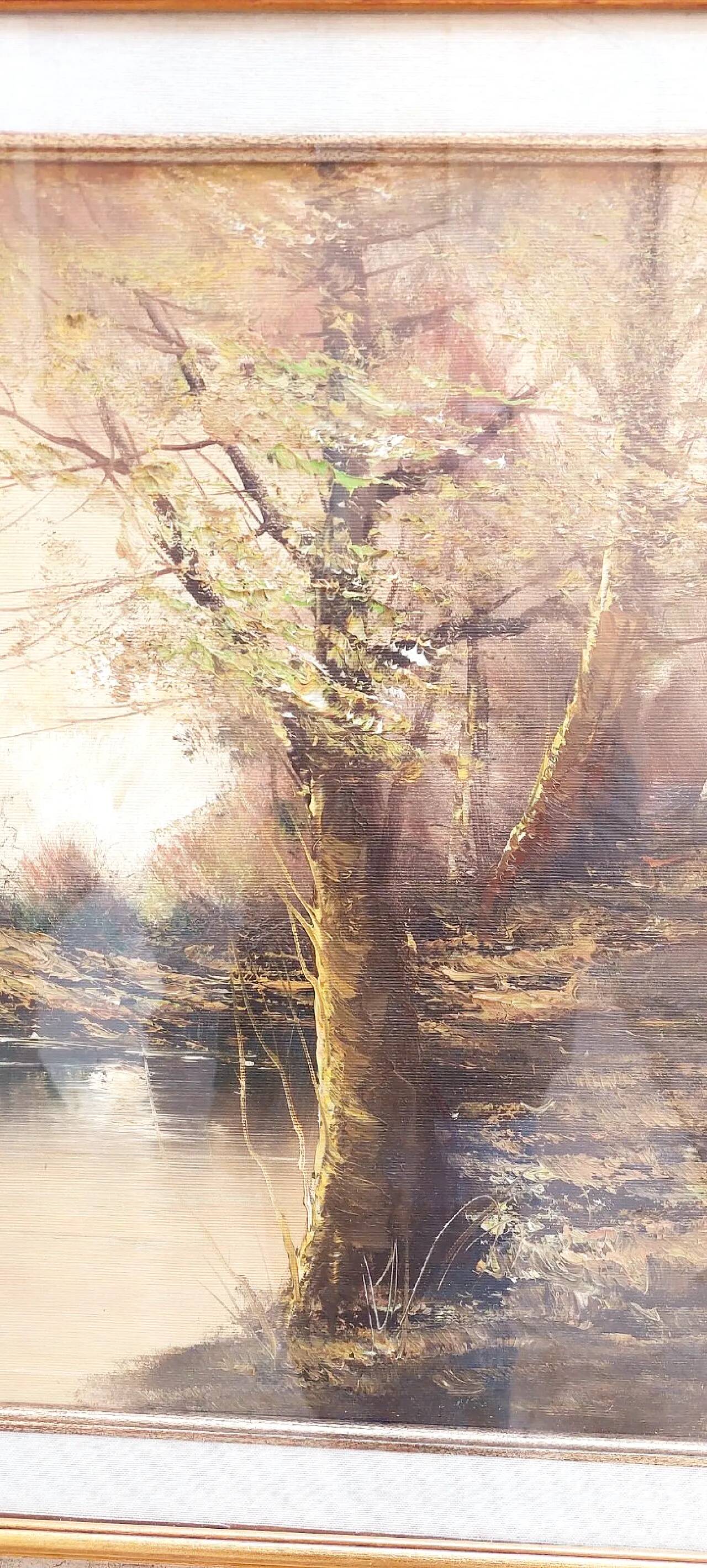 Paysage de Marotta, huile sur toile, fin du XXe siècle