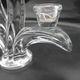 4 crystal lily candle holders from Vannes le Châtel.