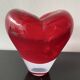 Red Heart Vase Murano attributed to Salviati by Maria Christina Hamel