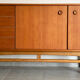 Vintage Scandinavian enfilade from the 60s in teak