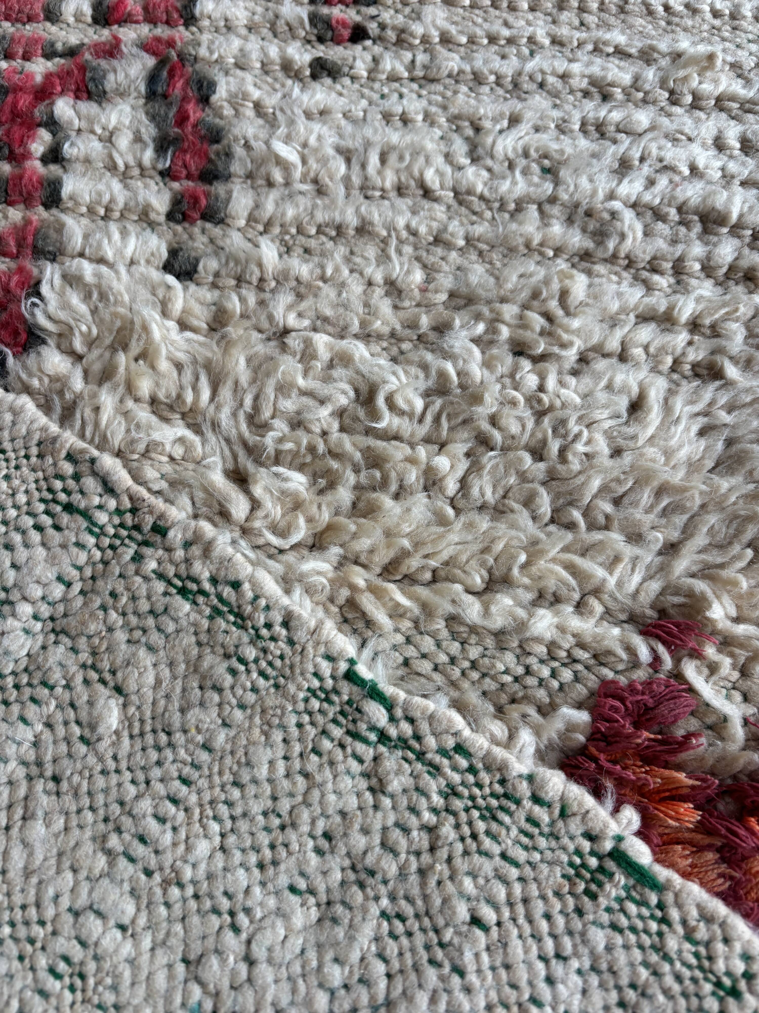 Azilal Vintage Rug 65x155 cm – Handmade Wool Rug from Morocco