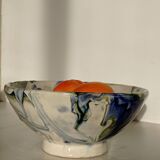 Handmade ceramic salad bowl