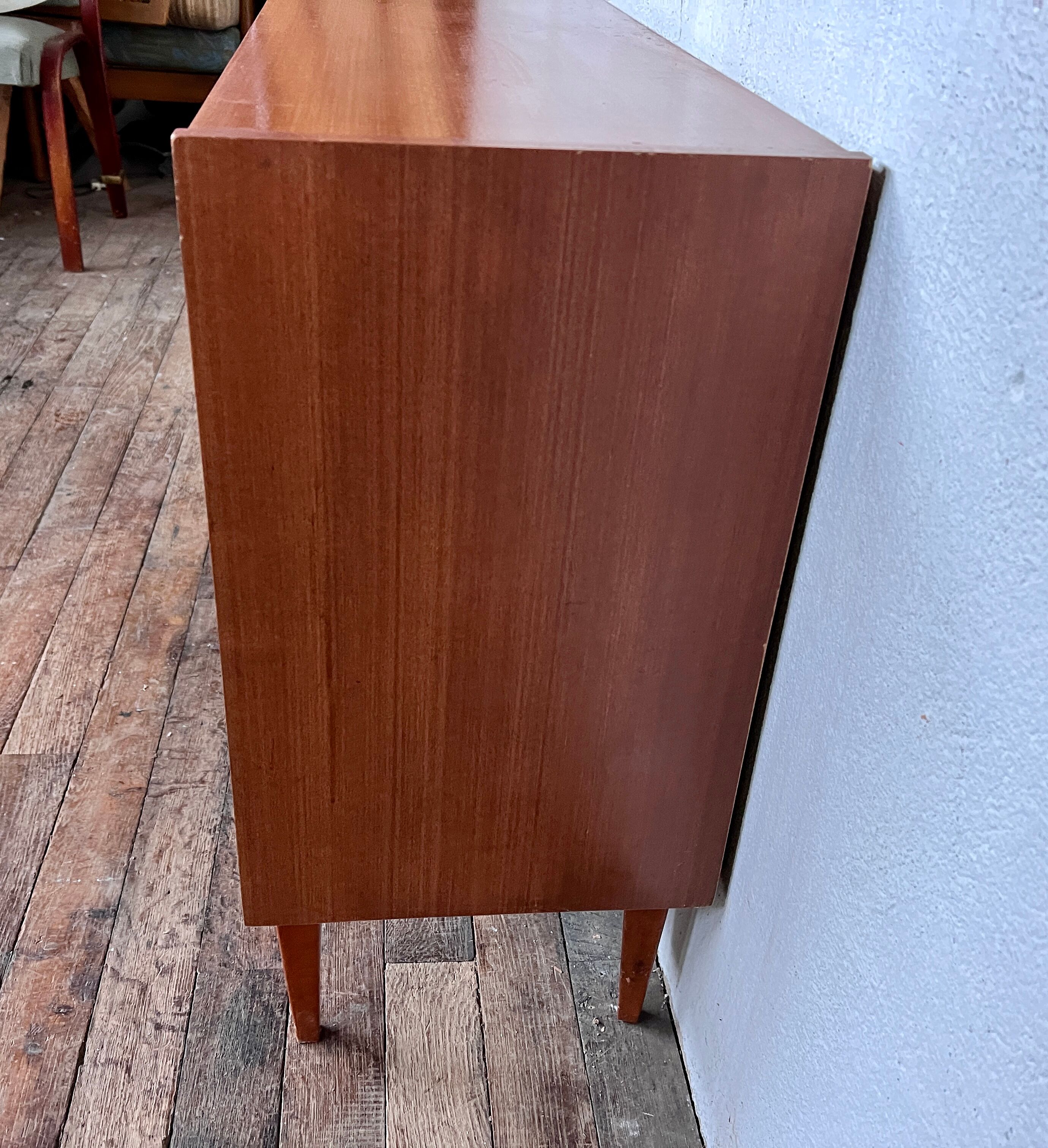 Hifi tv cabinet enfilade Scandinavian look modernist French 1950