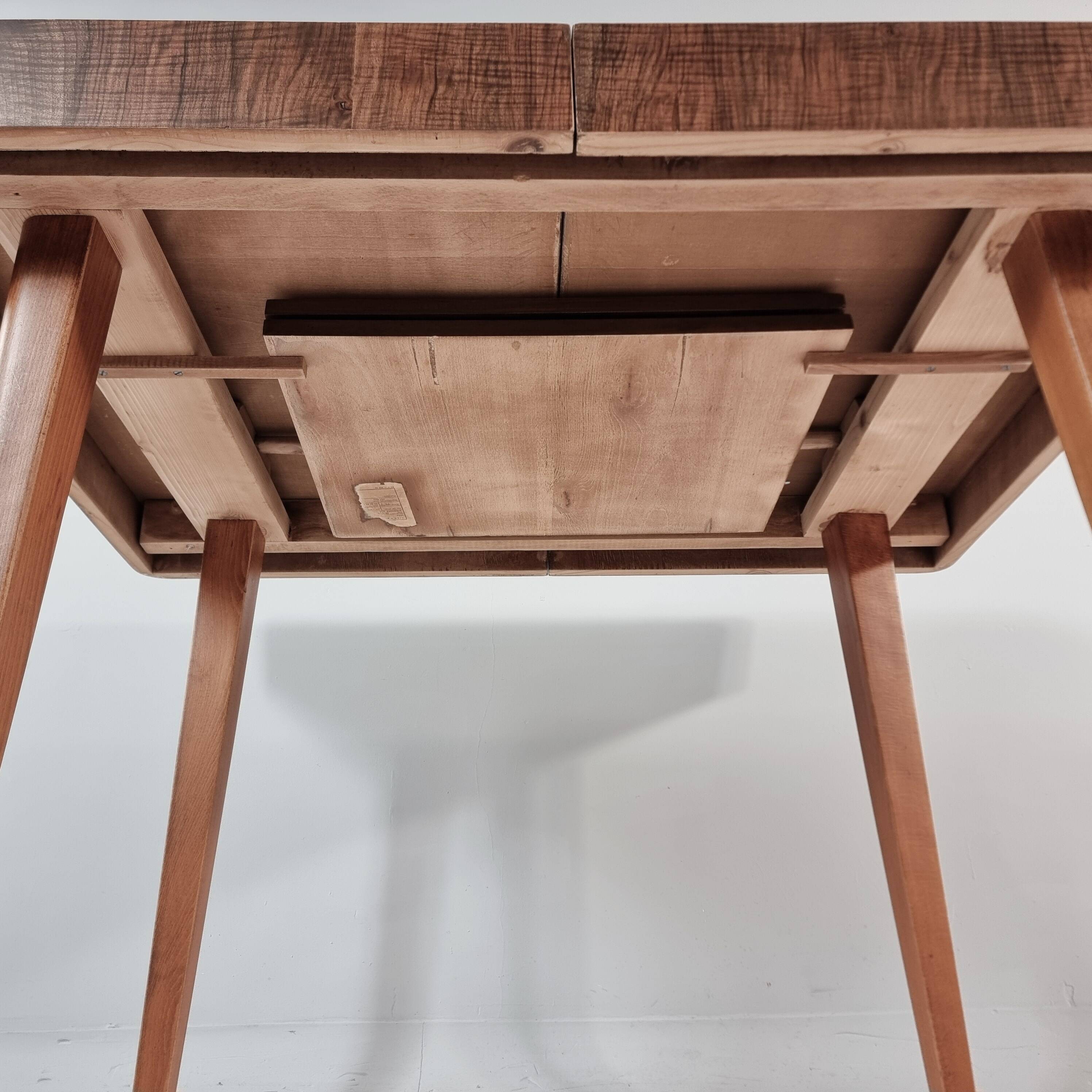 Art Deco Dining Table in Walnut, 1960s