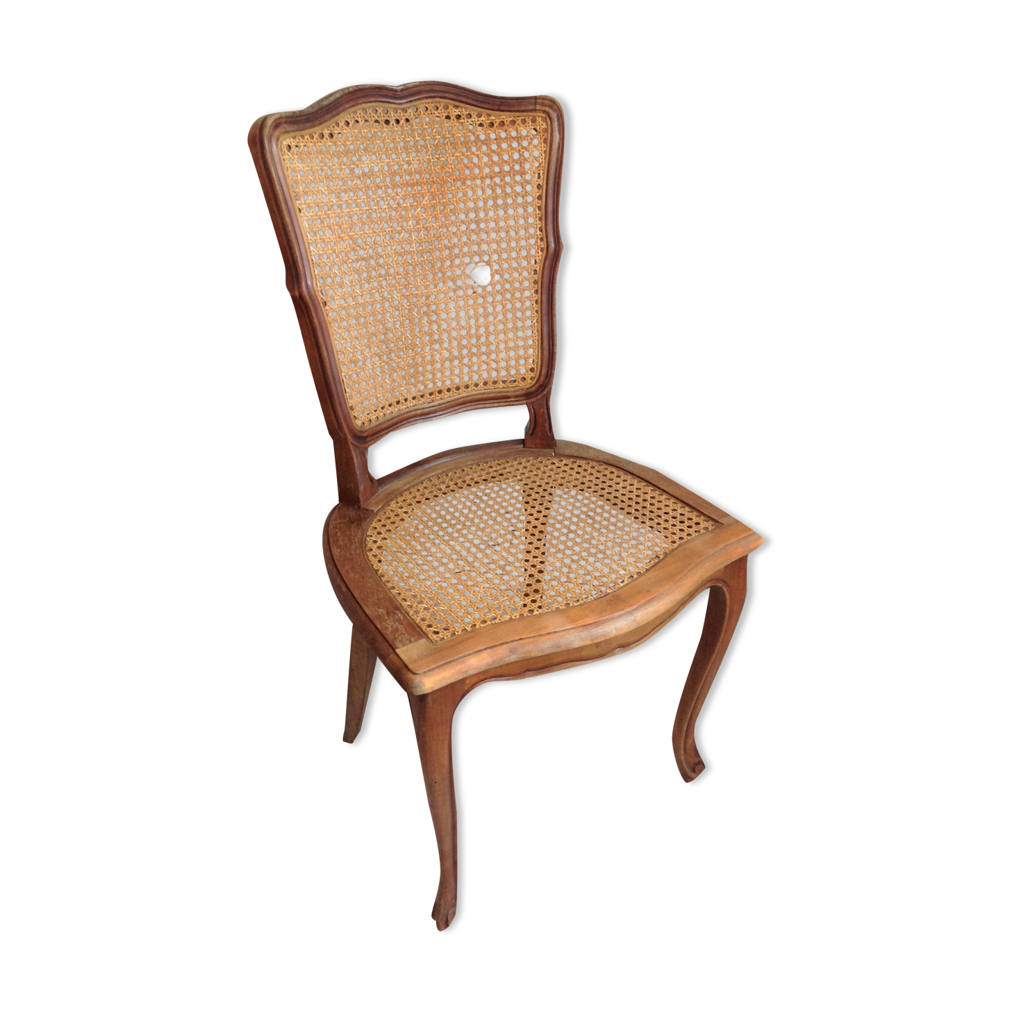 Louis XV style canned chair