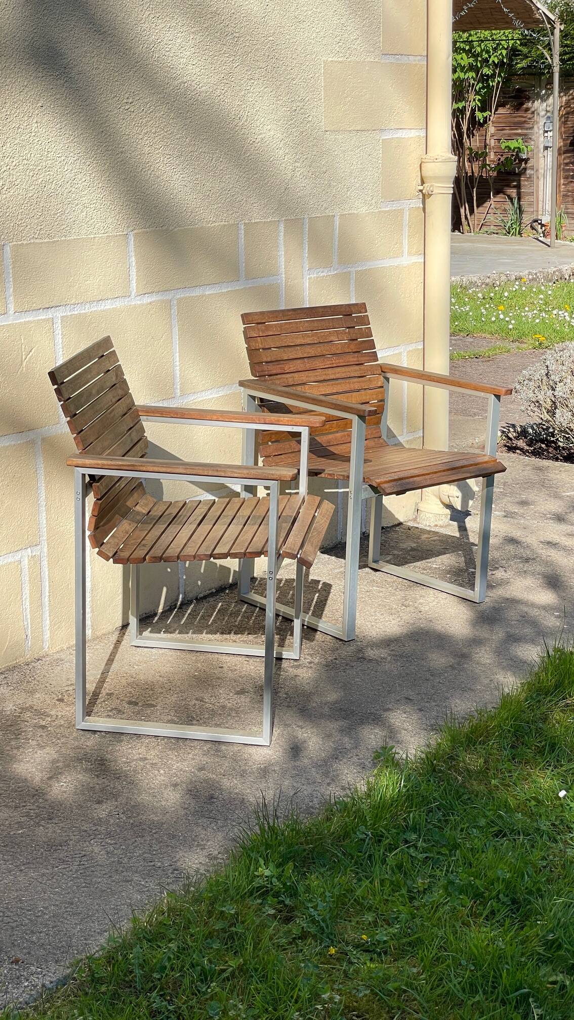 Paire de fauteuils esprit Karin Mobring Ikea