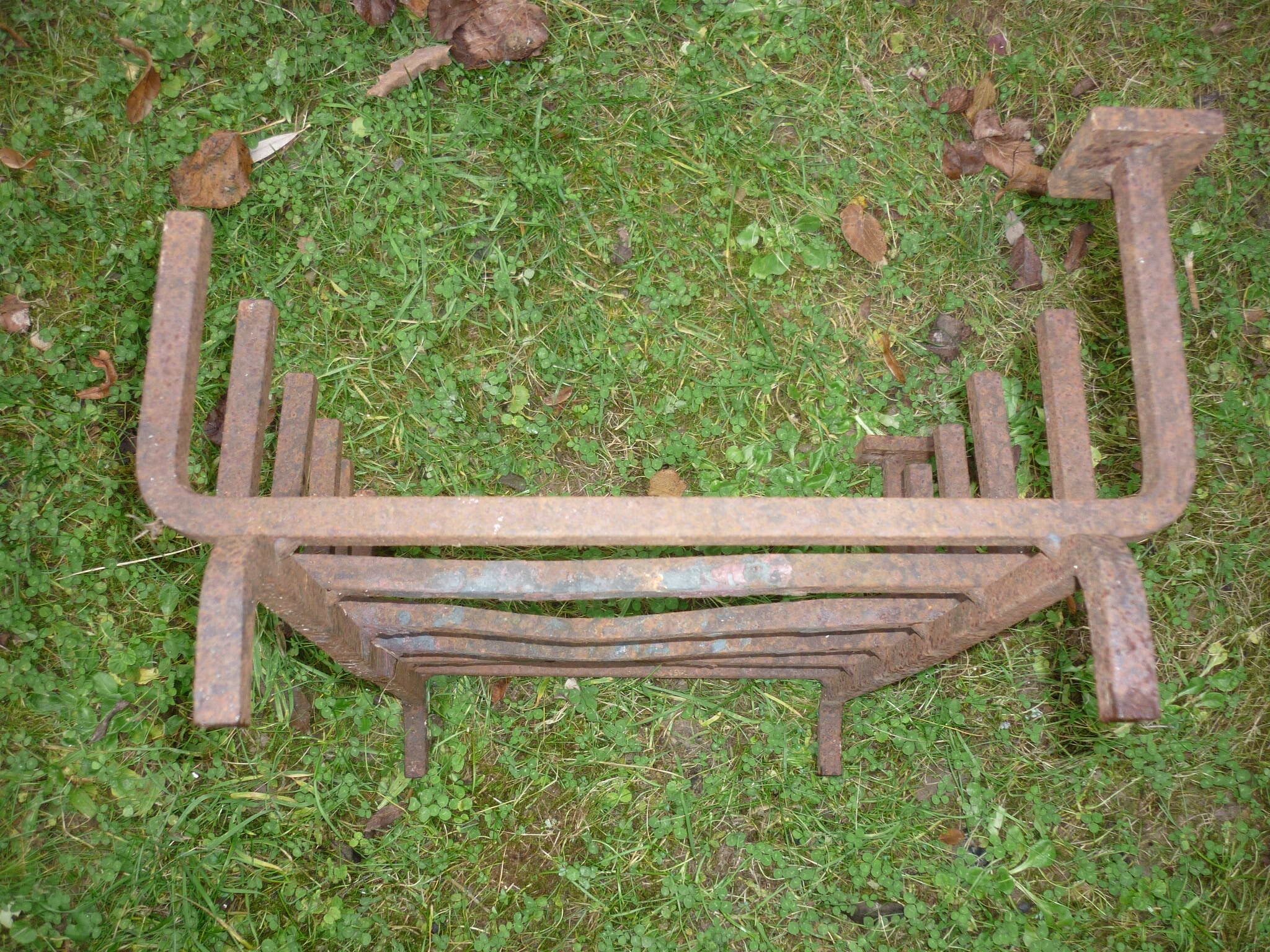 Wrought iron log door