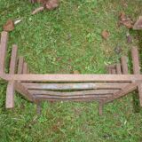 Wrought iron log door