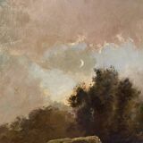 Alexandre Aymar Pezant (1846 – 1916) "The Return of the Herd". Large HST