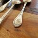 Christofle Set of 6 Lauriers model table spoons in silver-plated metal