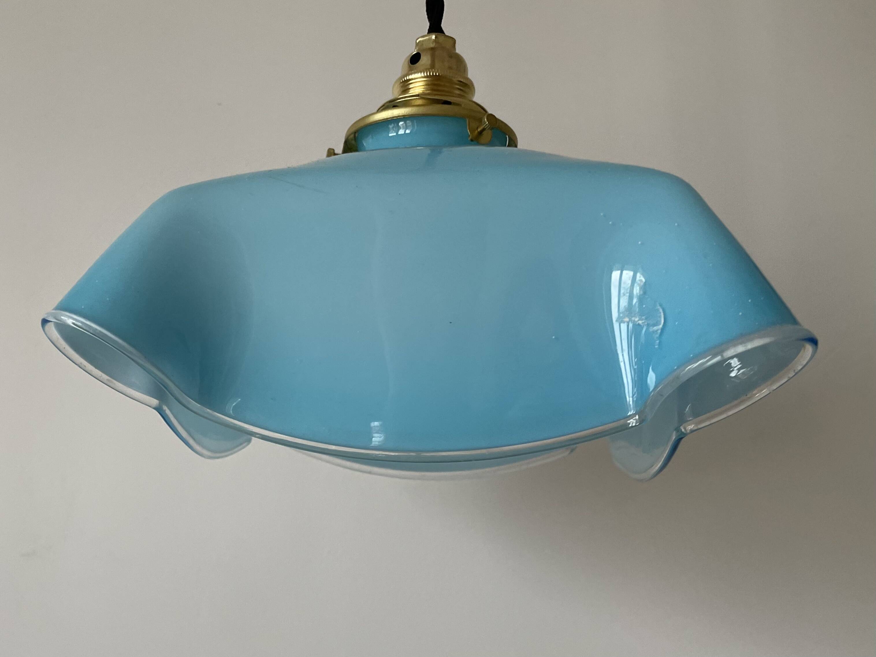 Vintage glass pendant light