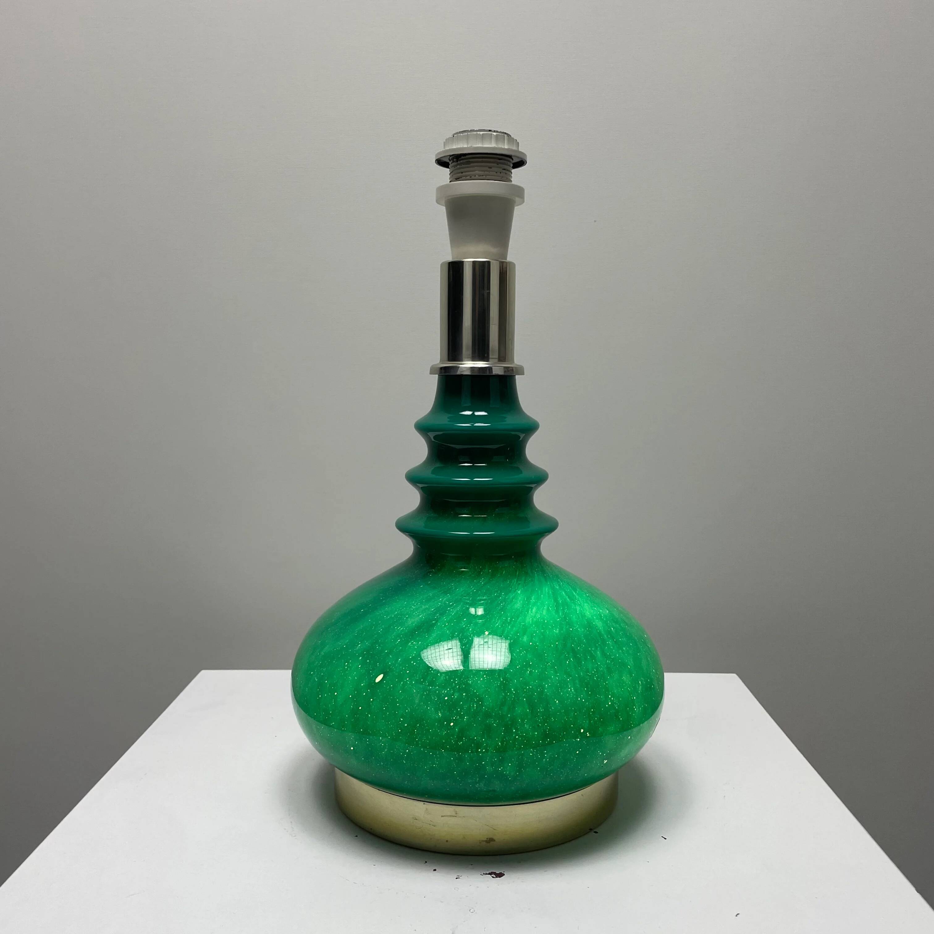 Green Galaxy table lamp by Peill & Putzler 1960