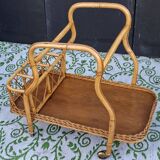 Bamboo serving cart