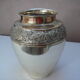 Vase in silver plate