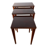 Directoire style mahogany nesting tables, circa 1950/1960.