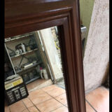 Old wood mirror