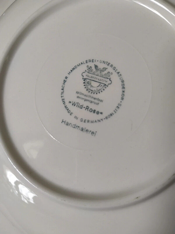 Wild Rose Villeroy & Boch soup dish and plate