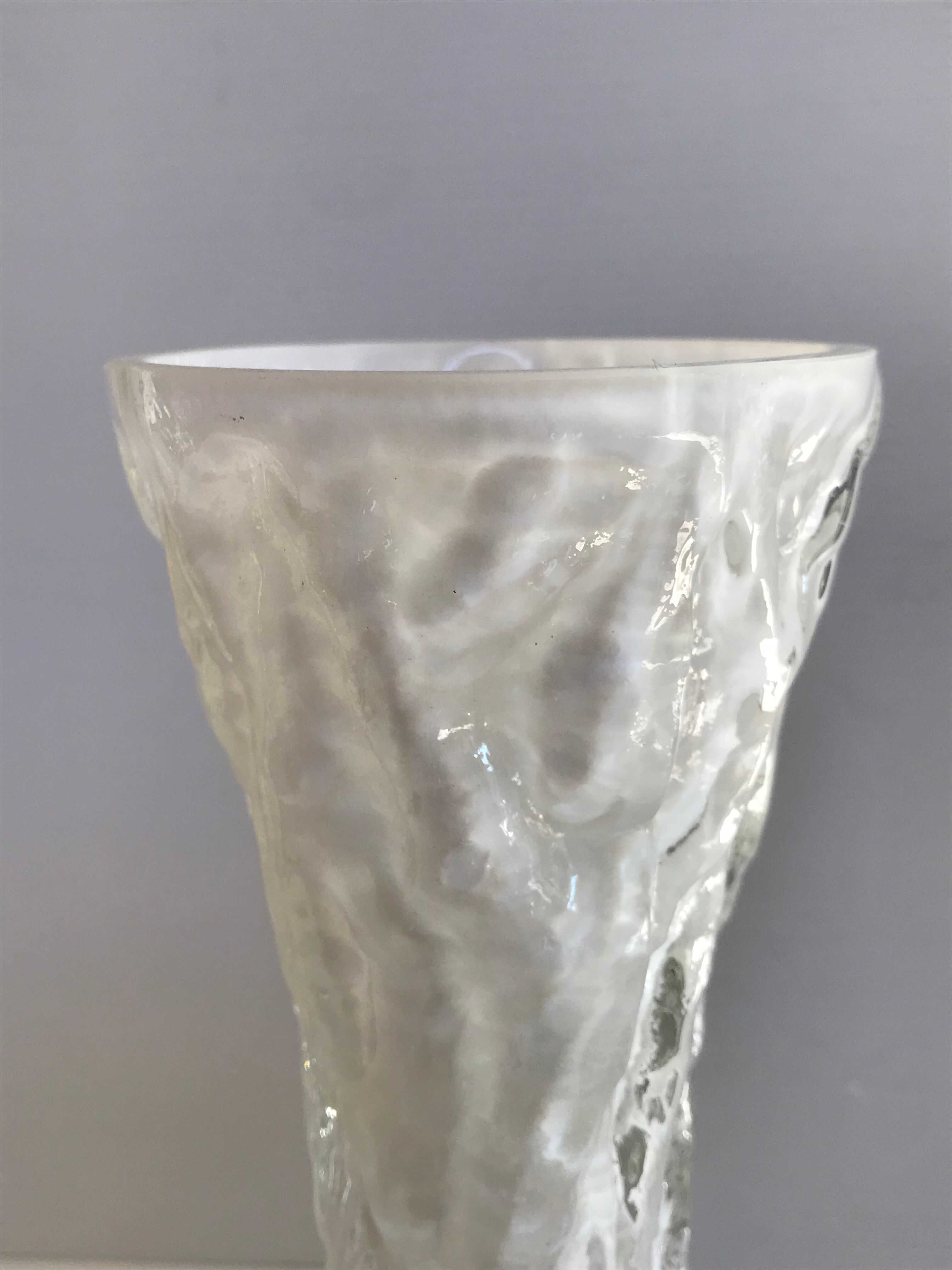 Vintage glass vase by ingrid glashütte vintage