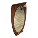 Curved plywood wall mirror by Campo e Graffi, 1960s