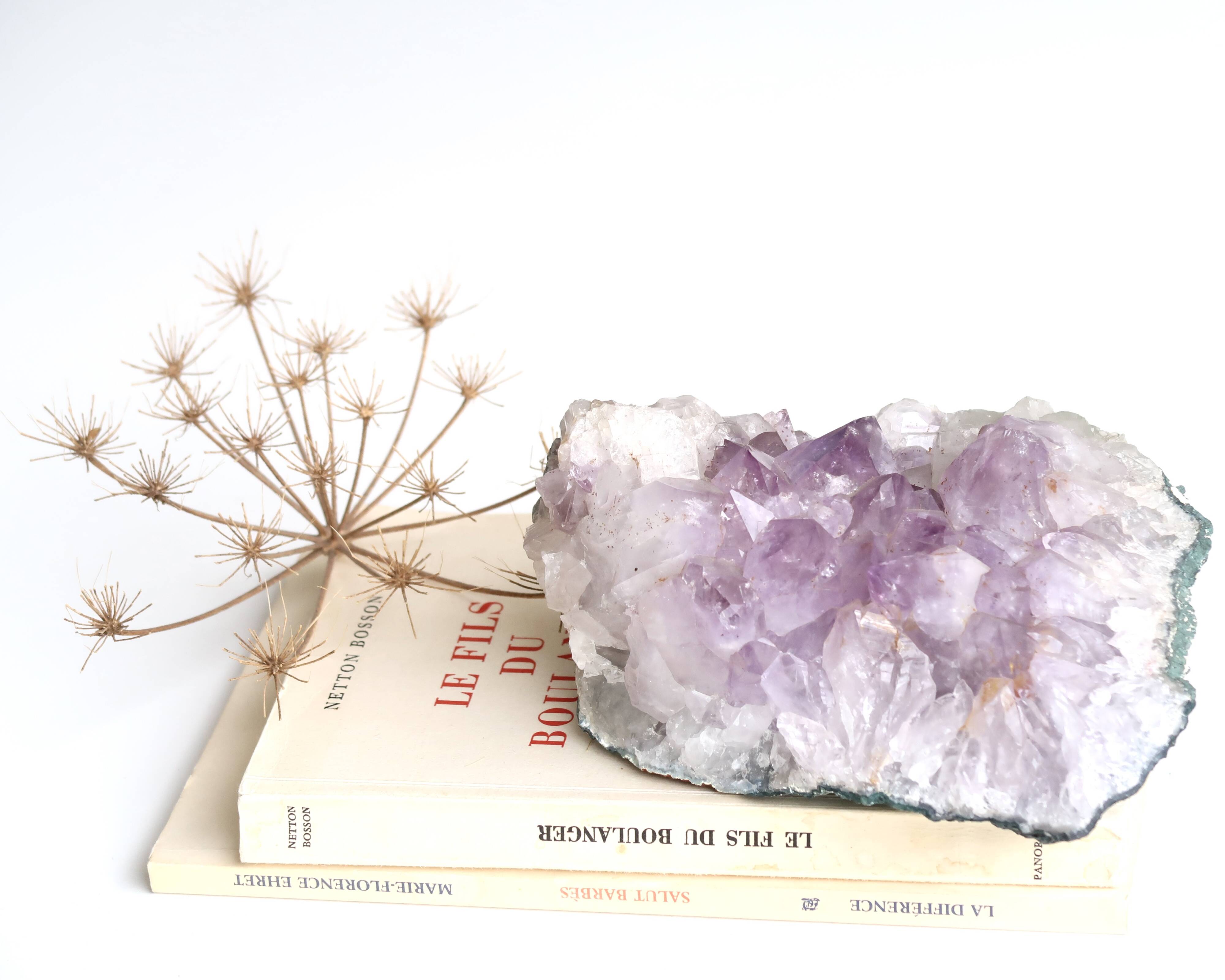 Natural amethyst paperweight, 1970s