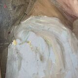 Portrait à l'huile sur carton