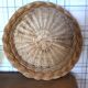 Panier Corbeille ronde osier tressage vintage