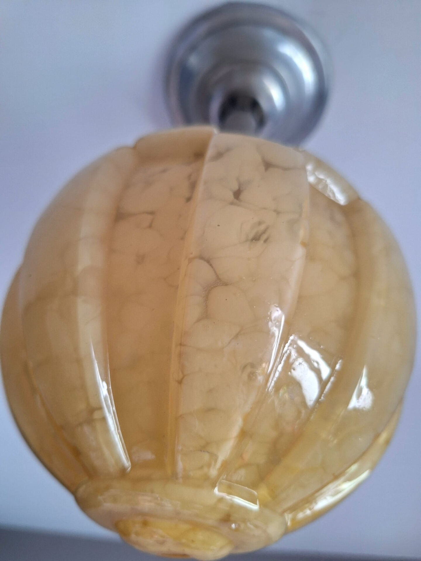 Art Deco chandelier, antique light fixture, pendant light.