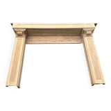 Carved solid oak fireplace mantel