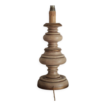 Vintage turned wood lamp, table lamp, lamp to place, Florentine lamp.