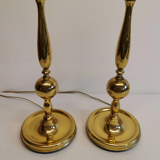 Two table lamps, in metal with brass alloy by Svend Mejlstrøm at MS