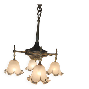 Lustre en bronze structure