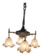 BRONZE LUSTRE 20th/NEO CLASSICAL STRUCTURE/BRONZE SUNFLOWER ROSETTE