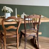 Monastery table, solid wood, country - farmhouse table