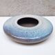 Flat ceramic vase by Nadia and Alain Pinel