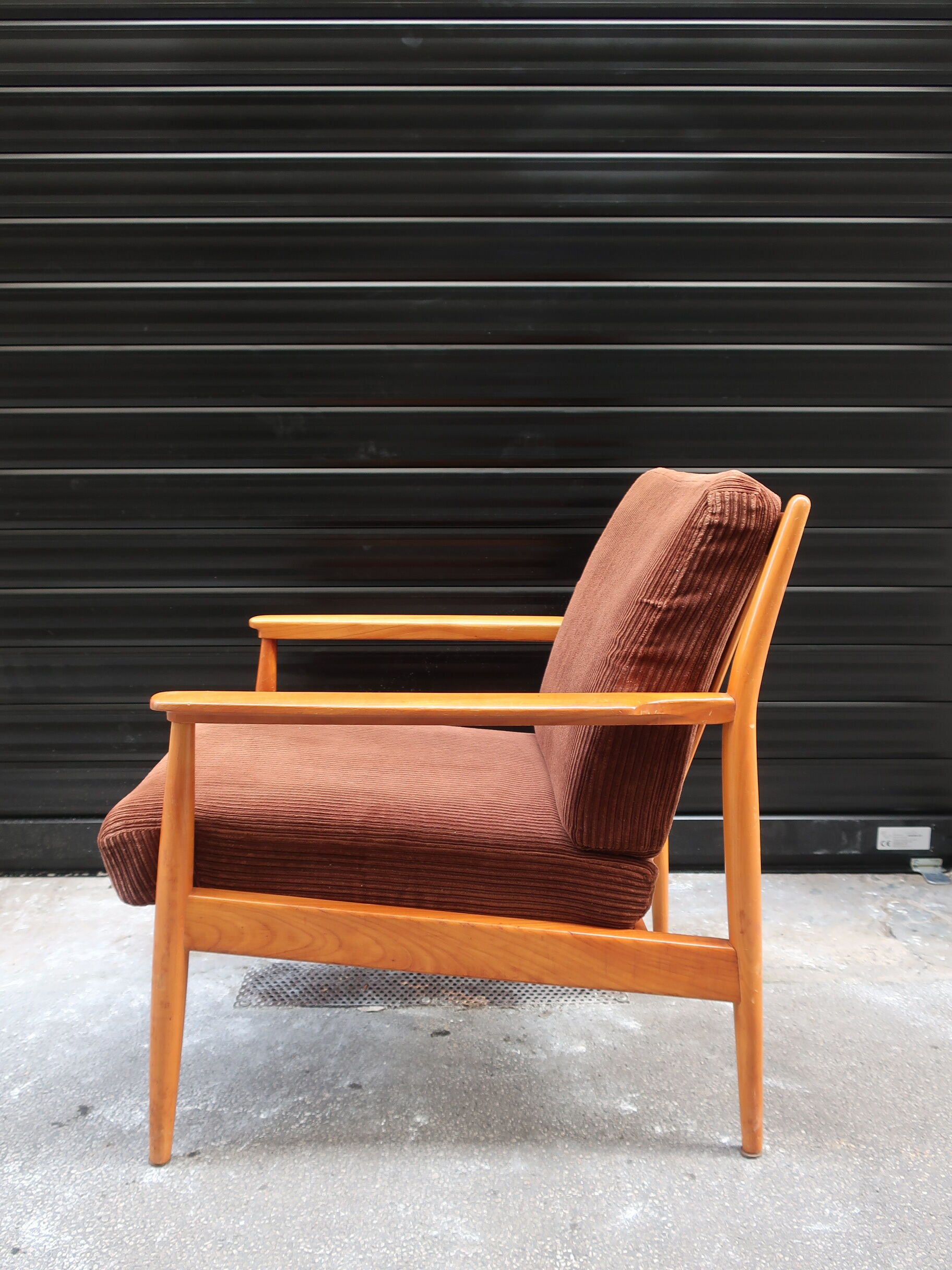 Scandinavian wooden armchair from the 1960s