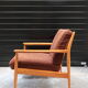 Scandinavian wooden armchair from the 1960s