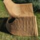 Wicker and rattan rocking chair