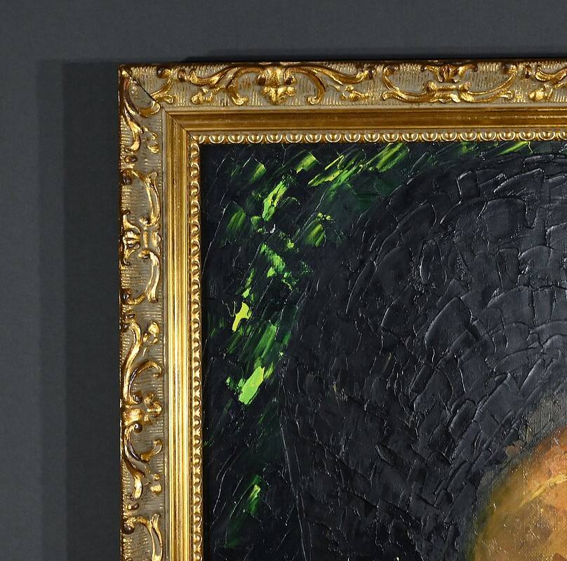 Important Oil on Canvas “La Tahitienne” signed Morillon – 1985