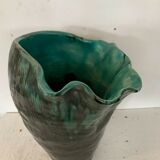 Vase en céramique emmaillée des année 70 signée R.Steenbakkers XX siècle
