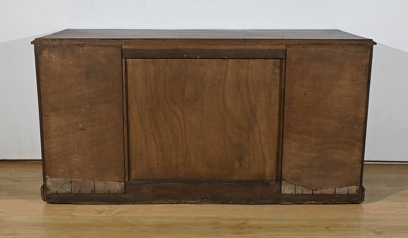 Art Deco Oak Pedestal Desk – 1940