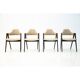 Four beige chairs, model compass, designed by K. Kristiansen, Denmark, 1960